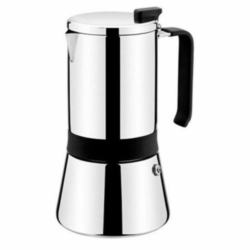 Cafetière Italienne Monix M770010 Acier inoxydable 10 Tasses Gris 500 ml 900 g