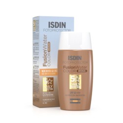 Crème Solaire Avec Couleur Isdin Fusion Water Spf 50 Dark 50 ml