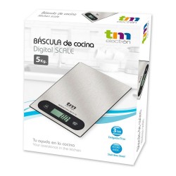 Báscula de Cocina TM Electron Gris 5 kg