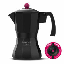 Cafetière Italienne Taurus KCP9006I 6T Noir Aluminium 6 Tasses