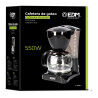 Cafetière goutte à goutte EDM 07653 Noir 550 W 6 Tasses 0,6 L