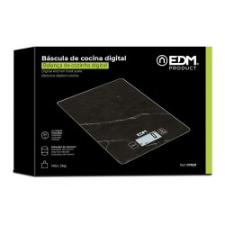 balance de cuisine EDM 07528 Noir 5 kg