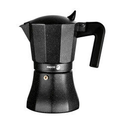 Cafetera Italiana Fagor Tiramisu Negro Aluminio 3 Tazas