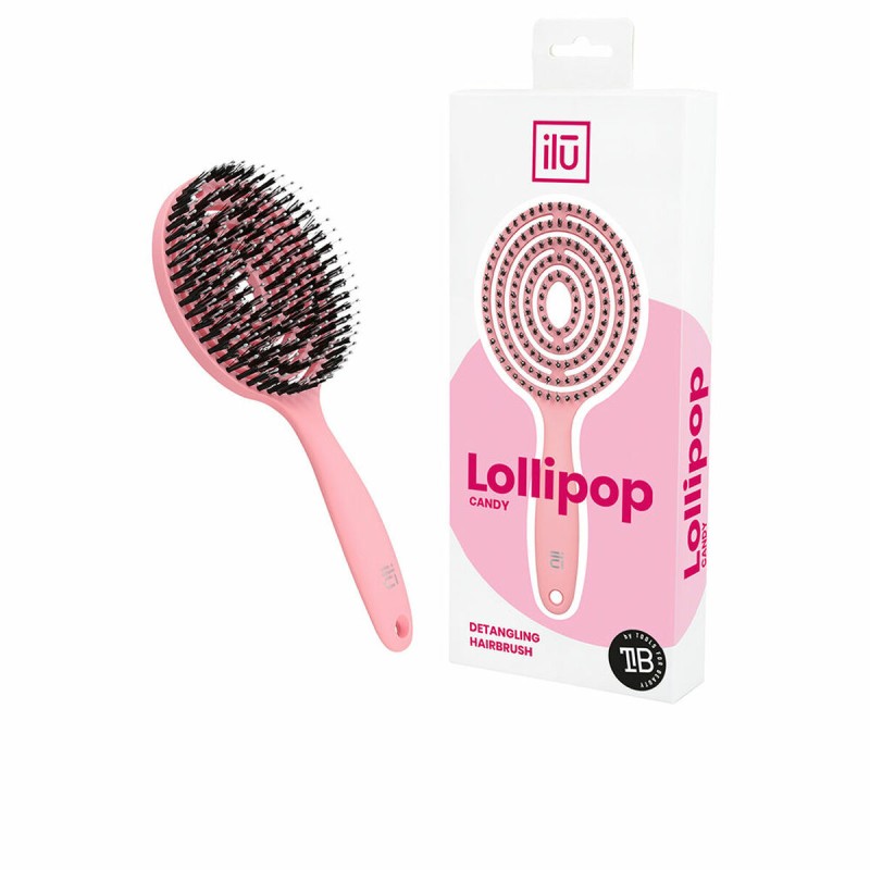 Brosse Démêlante Ilū Lollipop Rose