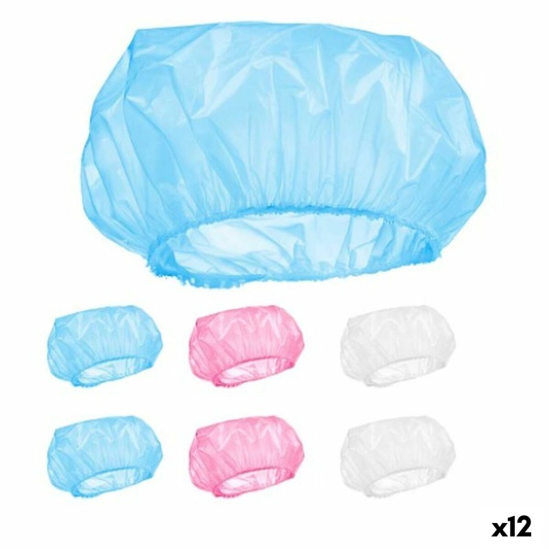 Bonnet de Douche Lot Multicouleur 28 cm Plastique (12 Unités)