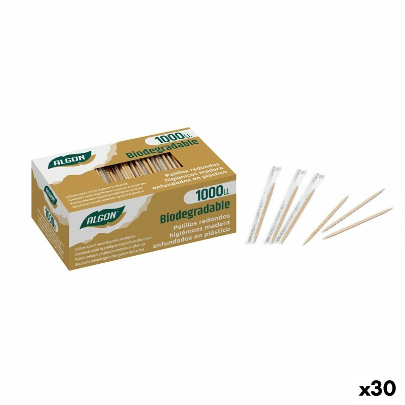 Palillos Dentales Algon Set 1000 Piezas (30 unidades)