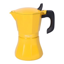 Cafetière Italienne Oroley Petra Moutarde Aluminium 9 Tasses