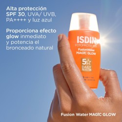 Écran solaire visage Isdin Fusion Water Magic Glow Spf 30 50 ml