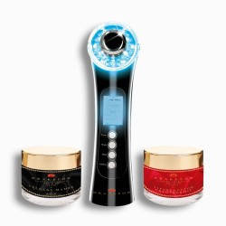 Masseur Haute Fréquence pour le Rajeunissement du Visage Drakefor 480 Noir 3 Pièces