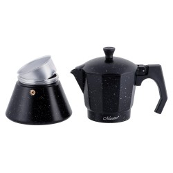 Cafetière Italienne Feel Maestro MR-1667-6 Noir Granite Aluminium 300 ml 6 Tasses