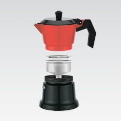 Cafetière Italienne Feel Maestro MR-1657-9 Noir Rouge Aluminium 450 ml 9 Tasses