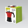 Cafetière Italienne Feel Maestro MR-1657-9 Noir Rouge Aluminium 450 ml 9 Tasses