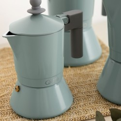 Cafetière Italienne Quid Ozon Vert Métal 6 Tasses (6 Unités)