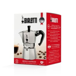 Cafetera Italiana Bialetti 990001164 Aluminio 4 Tazas 0,23 l