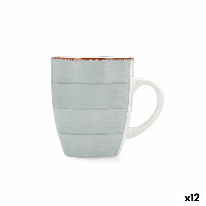 Taza Quid Vita Morning Desayuno Cerámica Azul 350 ml (12 Unidades)