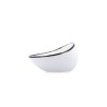 Bowl Ariane Vital Filo White Black Ceramic 12,5 cm (8 Units)