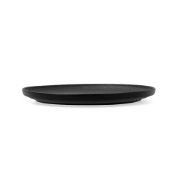 Flat Plate Bidasoa Fosil Black Ceramic 26,5 x 26,4 x 2,3 cm (6 Units)