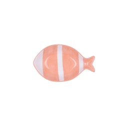 Bol Quid Kaleido Corail Céramique Poisson 14 x 9 x 3 cm (4 Unités)