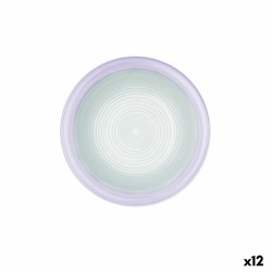 Plato Hondo Quid Kaleido Verde Morado Cerámica 21,5 cm (12 Unidades)