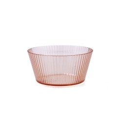 Bowl Quid Sunset Coral Plastic 15 cm (12 Units)