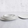 Assiette creuse Bidasoa Fosil Blanc Céramique Oblongue 22 x 19,6 x 4,5 cm (6 Unités)