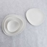 Assiette creuse Bidasoa Fosil Blanc Céramique Oblongue 22 x 19,6 x 4,5 cm (6 Unités)