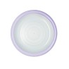 Flat Plate Quid Kaleido Green Purple Ceramic 27 cm (12 Units)