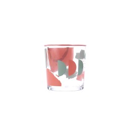 Vaso Quid Kaleido Multicolor Vidrio Abstracto 380 ml (6 Unidades)