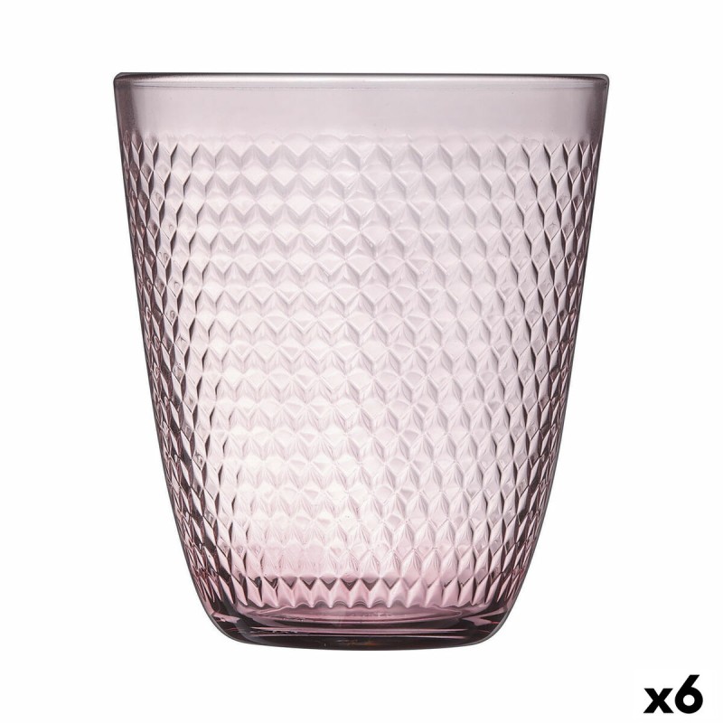 Vaso Luminarc Pampille Rosa Vidrio 310 ml (6 Unidades)