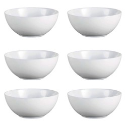 Set of bowls Luminarc Diwali White Glass (18 cm) (6 pcs)