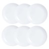 Plate set Luminarc Diwali 6 pcs White Glass 19 cm