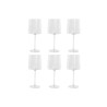 Set of cups Home ESPRIT Transparent Crystal 9,6 x 9,6 x 22,5 cm (6 Units)