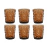 Set de Vasos Home ESPRIT Ambar Cristal (6 Unidades)