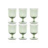 Set de Verres Home ESPRIT Vert Verre 300 ml 8 x 8 x 14 cm (6 Unités)