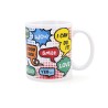 Taza Quid Wow Cómics Multicolor Cerámica 330 ml (12 Unidades)