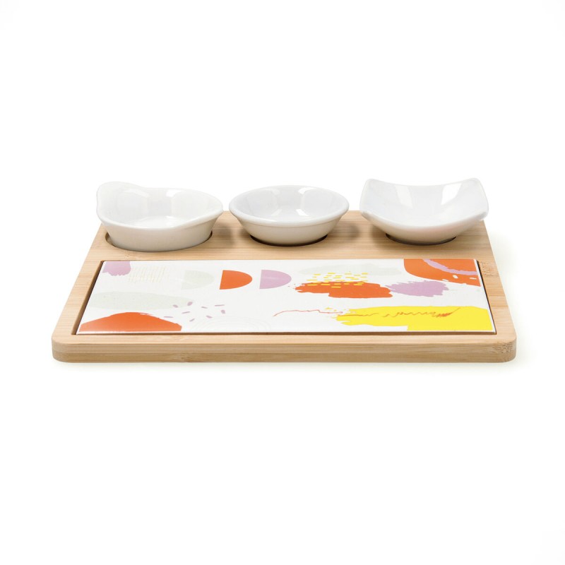 Set de service Quid Kaleido Multicouleur Bois 23 x 19,5 x 3,5 cm 5 Pièces