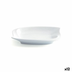 Plate Quid Gastro Fun Small White Ceramic 15,5 x 10 cm (12 Units) (Pack 12x)