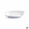 Plato Quid Gastro Fun Pequeño Blanco Cerámica 15,5 x 10 cm (12 Unidades) (Pack 12x)