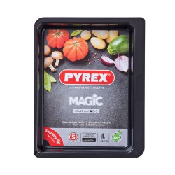 Plat de Four Pyrex Magic Rectangulaire Métal 35 x 26 cm 6 Unités