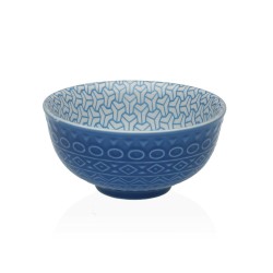 Snack Bowl Versa Blue Ceramic Porcelain 12,3 x 5,8 x 12,3 cm