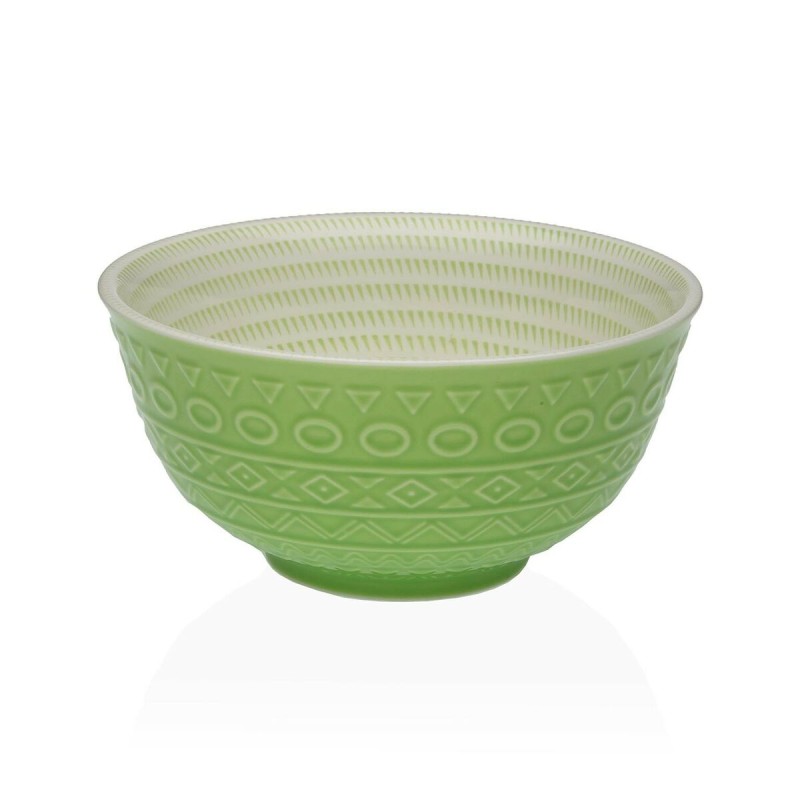 Bol para Aperitivos Versa Verde Cerámica Porcelana 16 x 7,7 x 16 cm