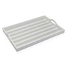 Bandeja Versa Gris Madera MDF 30 x 5 x 45 cm Rayas