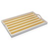 Plateau Versa Jaune Bois MDF 30 x 5 x 45 cm Rayures