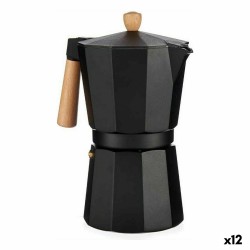 Cafetera Italiana A611BQ-12 T Marrón Negro Madera Aluminio 650 ml (12 Unidades)