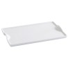 Bandeja de Aperitivos Quid Gastro Fun Blanco Cerámica 25,5 x 15,5 cm (6 Unidades) (Pack 6x)