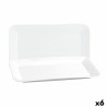 Plat à Gratin Quid Basic Rectangulaire Céramique Blanc (6 Unités) (31 x 18 cm)