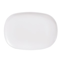 Serving Platter Luminarc Sweet Line Rectangular White Glass 35 x 24 cm (6 Units)