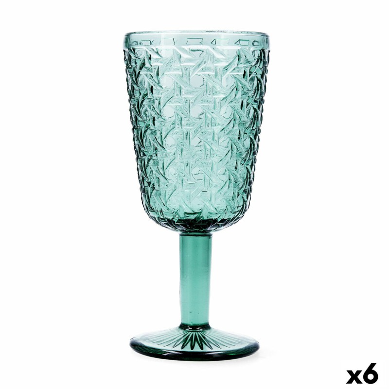 Verre Bidasoa Agata Vert verre 285 ml (6 Unités)