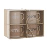 Ensemble de 4 mugs Home ESPRIT Multicouleur