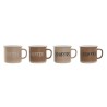 Ensemble de 4 mugs Home ESPRIT Multicouleur